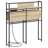 Storage Headboard with Shelf Sonoma oak 75 cm Engineered wood 859611