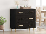 Sideboard Black Oak 69.5 x 34 x 90 cm Engineered Wood 880636
