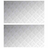 Stair Tread Rectangular 2 pcs Silver 90 x 50 cm Aluminium 4104361
