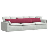 Sofa Pillows 2 pcs Wine Red 200 x 40 cm Corduroy Fabric 42013890