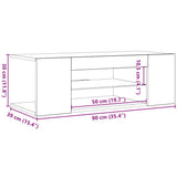 TV Cabinet with LED Lights Sonoma Oak 90x39x30 cm 804241