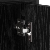 TV Cabinet 133 x 33 x 50 cm Black Oak Engineered Wood 8013716