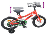 Kids Bike 16 Inches for 4-6 Years Old Red 42009473
