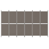 6-Panel Room Divider Anthracite 300x200 cm Fabric 350240
