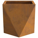 Planter 2 pcs Rusty 30 x 30 x 30 cm Weathering Steel 883821