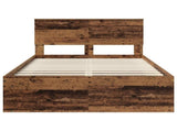 Bed Frame with Headboard Old Wood 120 x 200 cm Solid Pine Wood 3410625