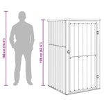 Garden Tool Shed Anthracite 88x89x161 cm Galvanised Steel 316207
