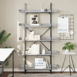 Bookcase 5-Tier Grey Sonoma 100x33x180.5 cm Engineered Wood 837700