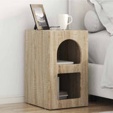 Bedside Table 2 pcs Sonoma Oak 29.5 x 33.5 x 50 cm 891229