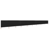 Wind Screen Black Non-woven fabric, Wood Extra Long Foldable 47202