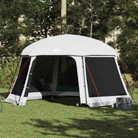 ZNTS Pool Tent with Removable Fly & Mesh Walls Grey 512x458 cm 4100627