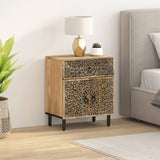 ZNTS Bedside Cabinet 50x33x60 cm Solid Wood Mango 358223