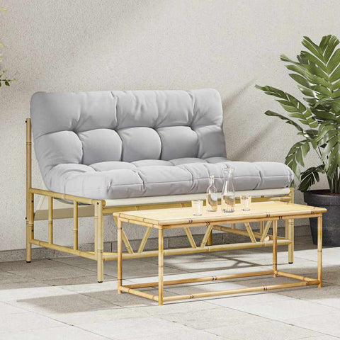 Garden Bench Light grey 110 x 75x 71 cm Steel 42010311