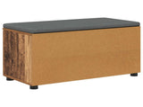 Hall Bench Old Wood 80 x 38 x 46 cm Engineered Wood and Fabric 891510