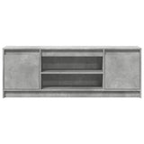 TV Cabinet with LED Concrete Grey 139.5x34x50 cm Engineered Wood 852197