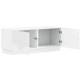 TV Cabinet White Engineered Wood 897335
