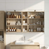 Bathroom Cabinet Set 3 pcs 120 x 14.5 x 70 cm Engineered wood 3403754