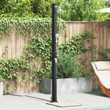 Outdoor Solar shower Black 217 cm PVC and Aluminium 42003413