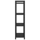 Bookshelf Black Oak 60 x 30 x 120 cm Engineered Wood 868389