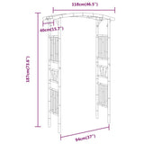Rose Arch Bamboo 118x40x187 cm 341746