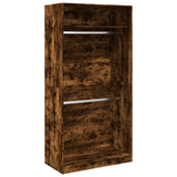 Wardrobe Smoked Oak 100x50x200 cm Engineered Wood 3307805