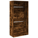 Wardrobe Smoked Oak 100x50x200 cm Engineered Wood 3307805