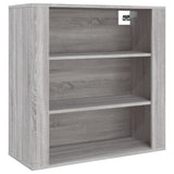Wall Cabinet Grey Sonoma 80x33x80 cm Engineered Wood 816598