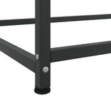 Highboard Black Steel Medium Highboard Rectangular Industrial 846536