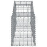 Arched Gabion Baskets 15 pcs 300x50x60/80 cm Galvanised Iron 3146677