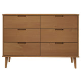Drawer Cabinet MOLDE Brown 113x40x80 cm Solid Wood Pine 4013410