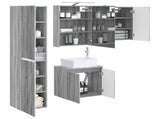 Bathroom Cabinet Set 5 pcs Grey Sonoma 50 x 14.5 x 70 cm 3407316