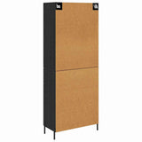 Highboard with Drawer 2 pcs Black Oak Engineered Wood 3416123
