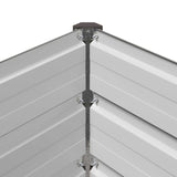 Raised Garden Bed Grey 600 x 40 x 24 cm cold-rolled steel 8006376