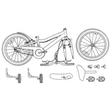 Kids Bike 16 Inches for 4-6 Years Old Black 42009379
