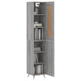 Highboard Grey Sonoma 34.5x34x180 cm Engineered Wood 3200111