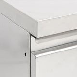 Commercial Kitchen Cabinets with 2 Drawers 2 pcs 50x60x96 cm 3081933