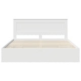 Bed Frame with Drawer White 180 x 200 cm Engineer Wood 3410157