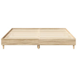 Bed Frame Sonoma oak Engineered wood Double Durable Bed Frame 3329032