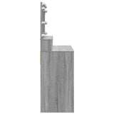 Dressing Table with LED Grey Sonoma 80x41x134.5 cm 848190