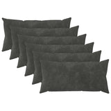 Cushion with Pillow HEERLEN 6 pcs Anthracite Microfiber Fleece 925799