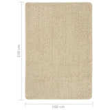 Shaggy Rug Cream 160x230 cm Anti Slip 340390