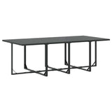 Garden Dining Set 9 pcs Black Steel 3335875