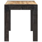 Dining Table 140x70x76 cm Solid Rough Mango Wood 289654