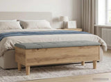 Storage Bench with Cushion Artisan Oak 102 x 42 x 46 cm 8017750