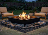 Fire Pit Ring Black 100 x 100 x 25 cm Steel 8012624