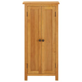 Storage Cabinet Light Oak Solid Oak Wood, MDF Veneer Medium 329926