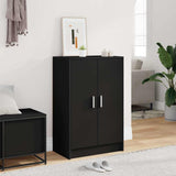 Shoe Cabinet Black 60x35x92 cm Engineered Wood 808928