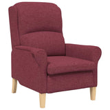 Armchair Wine red 76 x 94 x 102 cm Fabric 42009843