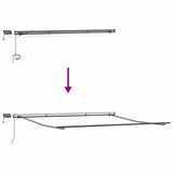Awning Frame Manual Anthracite 400 x 350 cm Aluminium 313245
