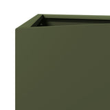 Garden Planter Olive Green Triangular 50x43x75 cm Steel 851177